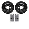 Dynamic Friction Co 8602-27006, Rotors-Drilled and Slotted-Black with 5000 Euro Ceramic Brake Pads, Zinc Coated 8602-27006